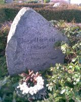 Gravsten over Mary J�rgensen Bislund (foto 10. februar 2008)