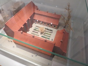 Model af klostret år 1325