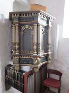 Tj�rring kirke, pr�dikestol, 6/5 2019