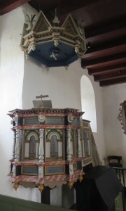 Fjaltring kirke, Pr�dikestol, 5/5 2019