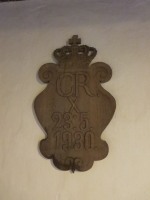 Plakette Chr. X bes�g i 1930