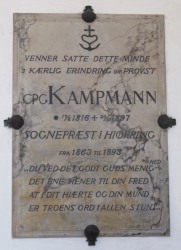 Mindetavle for sognepr�st Kampmann