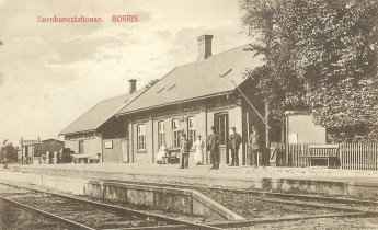 Borris stationsbygning opf�rt 1881.