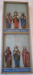 Sinding kirke, apostelstatuetter, 6/5 2019