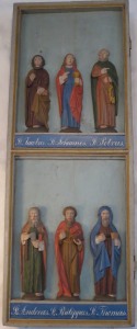 Sinding kirke, apostelstatuetter, 6/5 2019