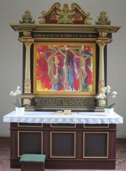 Sunds kirke, altret, 6/5 2019