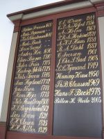 Pr�stetavlen i Veerst kirke. Foto 13/10 2011