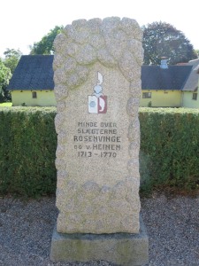 Mindesten for familierne Rosenvinge og von Heinen