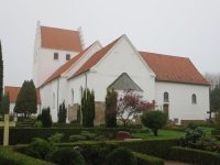 R�rup kirke. Foto 31/10 2014.