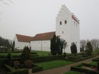R�rup kirke. Foto 31/10 2014.