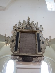 Epitaf opsat af Peder Goische � 1722