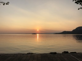 Solnedgang i Garda