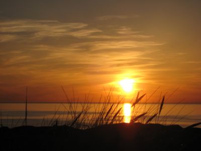 Solnedgang ved Kettrup Bjerge