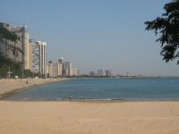 Stranden ved Michigan Lake