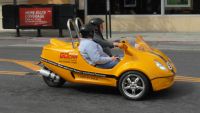 GPS guided, talking tour car