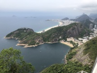 Copacabana Beach i baggrunden